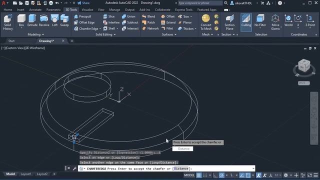 L7 AutoCAD | 3D Solid Hints Video | Rough, Un-Edited, No Sound смотреть онлайн