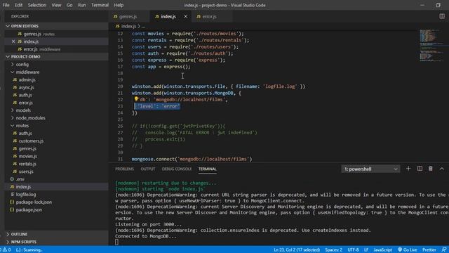 Node ep18 handling log смотреть онлайн