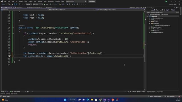 How to implement Basic Authentication middleware in ASP.NET смотреть онлайн