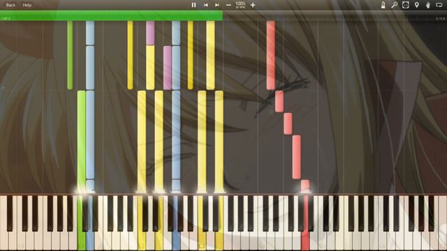 [Synthesia] (Band/Orchestra) Fairy Tail Theme Slow Version / Sad [Fairy Tail] смотреть онлайн