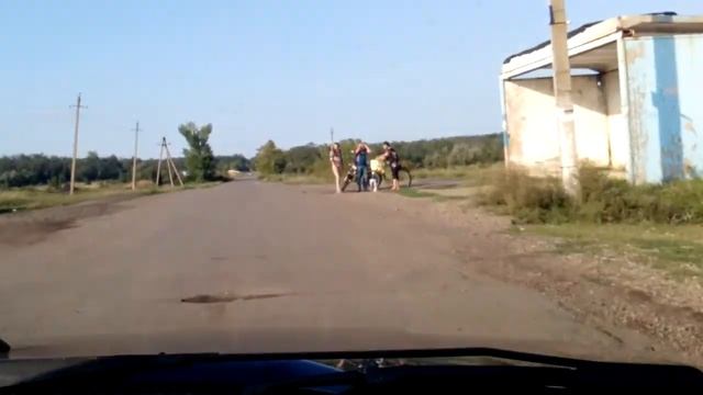 Дорога из пос.Краснодон в город Краснодон. смотреть онлайн
