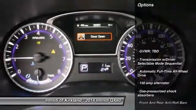 2014 Infiniti QX60 Kirkland WA 141130 смотреть онлайн