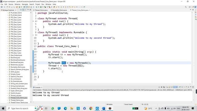 Constructors form Thread class in java | MultiThreading in Java | Tutorial #61 смотреть онлайн