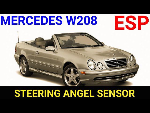 Замена датчика угла поворота руля, замена шлейфа SRS, Airbag. Mercedes W208. Калибровка ESP.