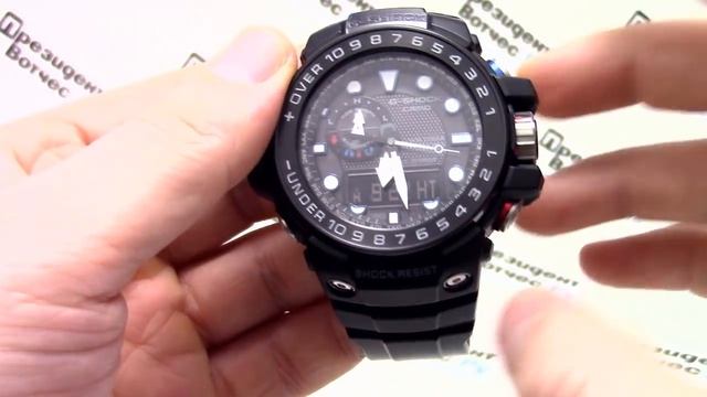 Часы Casio G-SHOCK GWN-1000B-1A [GWN-1000B-1AER] - видео обзор от PresidentWatches.Ru смотреть онлайн