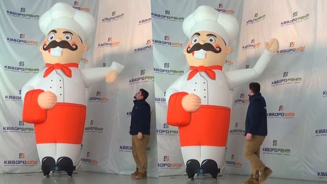 Фигура Повара с подсветкой для рекламы кафе и ресторана смотреть онлайн