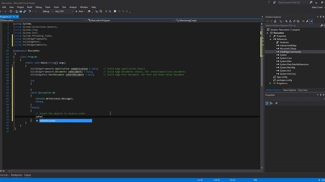 Solid Edge Macro Tutorial with C# - 1 - Create a new Part Document смотреть онлайн