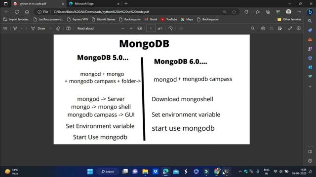How to install MongoDB 6.0.6 on Windows 10 \ 11 in Hindi смотреть онлайн