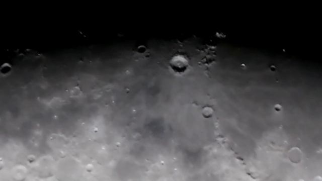 Луна в любительский телескоп. Кратер Коперник. смотреть онлайн