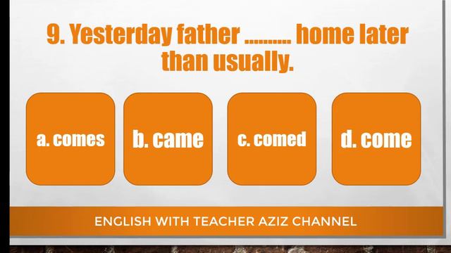 IRREGULAR VERBS TEST: How many correct answers can you get? you can play and pause смотреть онлайн