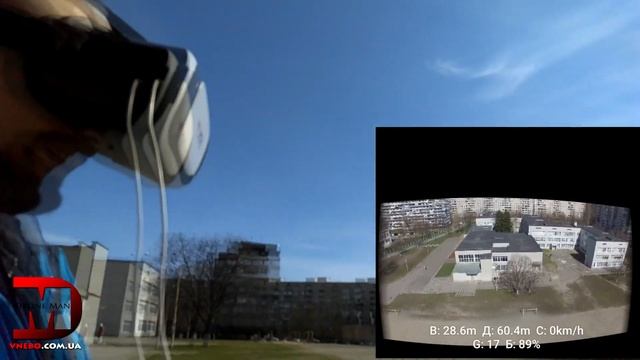 Квадрокоптер DJI Phantom 3 Professional в очках VRBOX 2 + Litchi