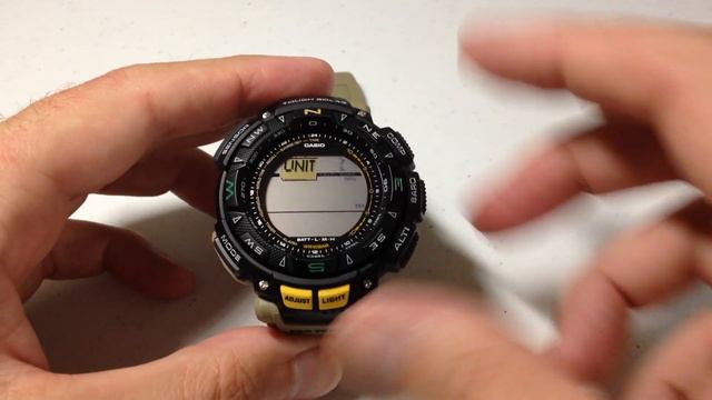 Celsius Vs. Fahrenheit (Adjust Temperature Unit) - Casio Protrek (PRG240 - Module 3246)