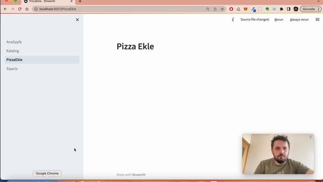 2 Streamlit Form Tasarımı - Python Pizza Delivery Streamlit Sqlite Pandas смотреть онлайн