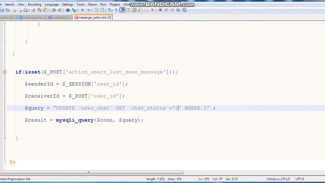 Messenger Chat Website Part-42: Users Last Seen Messages AJAX PHP MYSQLI. смотреть онлайн