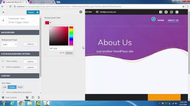 Customizing a Theme in Wordpress | Theme Mesmerize | TheWP-Tutorials смотреть онлайн