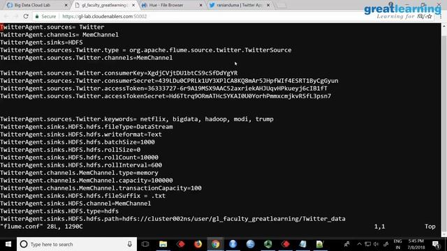 Big Data on Spark | Tutorial for Beginners [Part 33] | Twitter Streaming using Flume - Demo смотреть онлайн