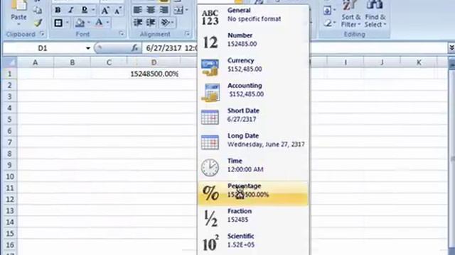 Format Numbers in Excel 2007 смотреть онлайн