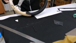 Перетяжка руля с подогревом в натуральную кожу с заменой подложки.