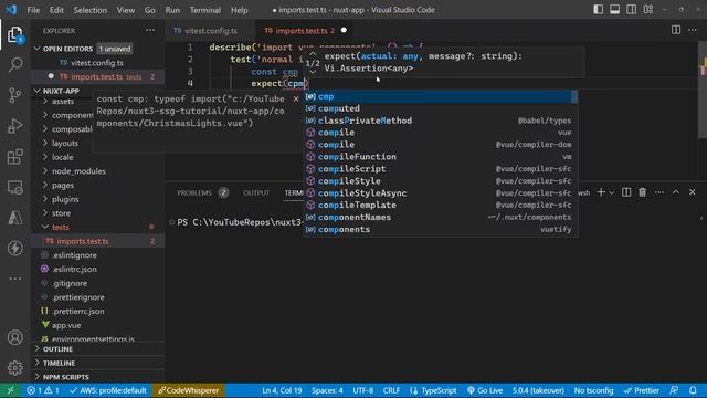 Nuxt3 Unit Testing - Setup and first Unit Test смотреть онлайн
