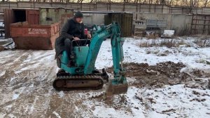 Kubota K008 / Kobelco SK007-6 / Запуск в -15 /  Когда лучше покупать мини-экскаватор