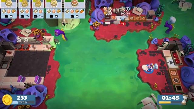 Overcooked 2 Level 6-2, 2 Players, 3 Stars смотреть онлайн