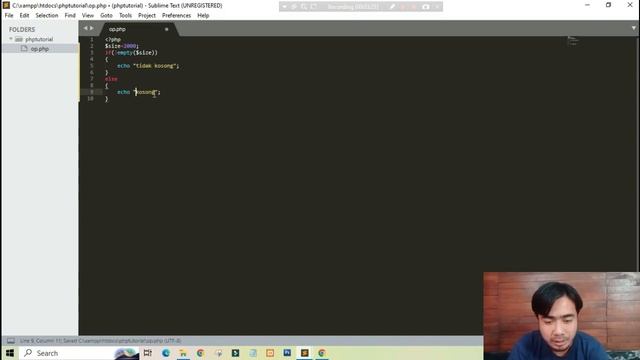 Penggunaan Tanda Seru Didalam Block If else PHP смотреть онлайн