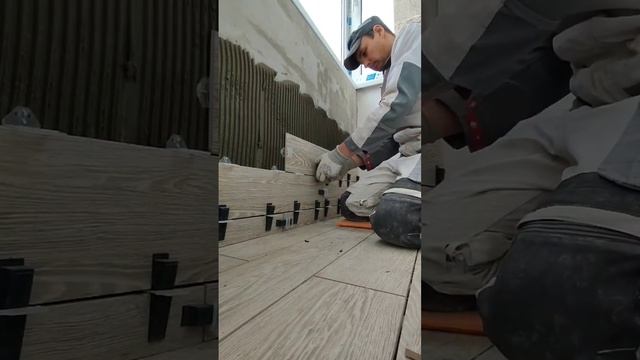 Ремонт балкона. Укладка плитки смотреть онлайн