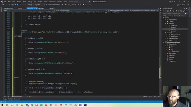 Shape Drawing part 5 (Filled Polygons) - MonoGame 2D [#16] смотреть онлайн