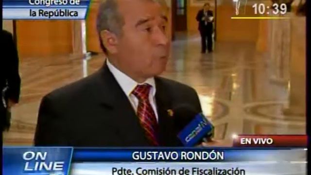 Gustavo Rondón Presidente de Comisión de Fiscalización entrevista Canal N en vivo смотреть онлайн