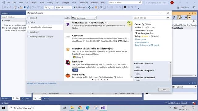 How to push | Upload your project on GitHub from Microsoft Visual Studio 2019 #Github смотреть онлайн