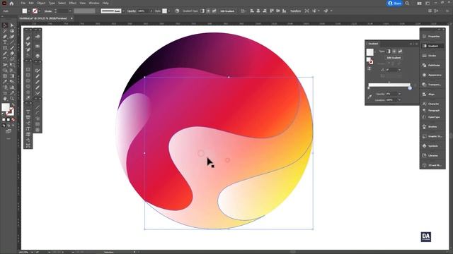 Illustrator Tutorial - Make Curved Design with Pencil Tool, Smooth Tool смотреть онлайн