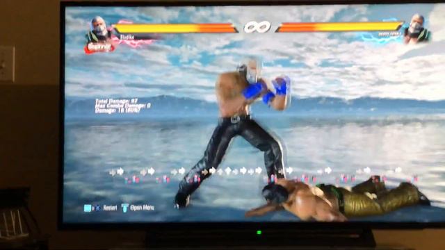 Tekken 7 PS3 vs PS4 stick simultaneous button input drop, Test #2 with Bryan Taunt Dash смотреть онлайн