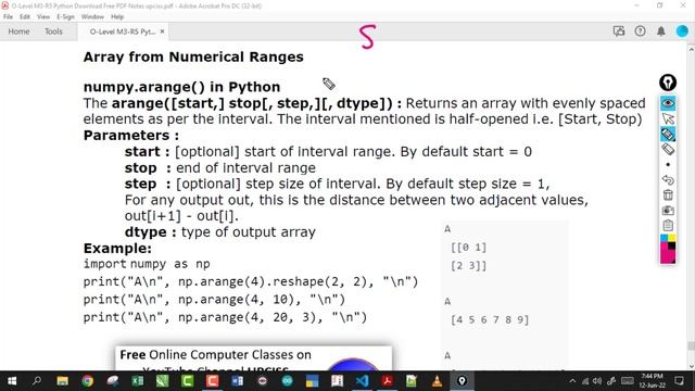 O-Level M3 R5 | Python NumPy Filter array and arange, eye, ones, zeros, full function | Lecture 60 смотреть онлайн