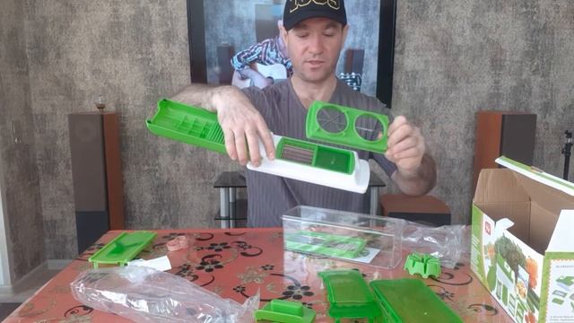 Распаковка и обзор овощерезки Y3-1052 I.K ONE STEP Precision Cutting.Лучше не придумаешь. смотреть онлайн