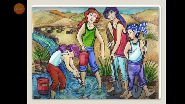 Дистанционный урок по чтению У. Канахин. Как друзья спасали рыбу. 5 класс смотреть онлайн