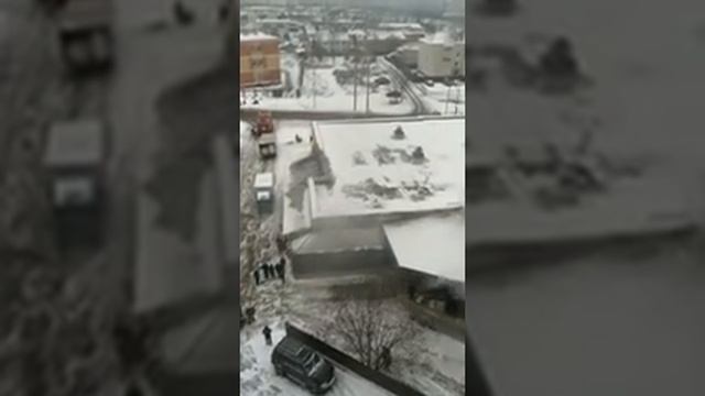 В Смоленске загорелся магазин. Видео выложили в соцсеть смотреть онлайн