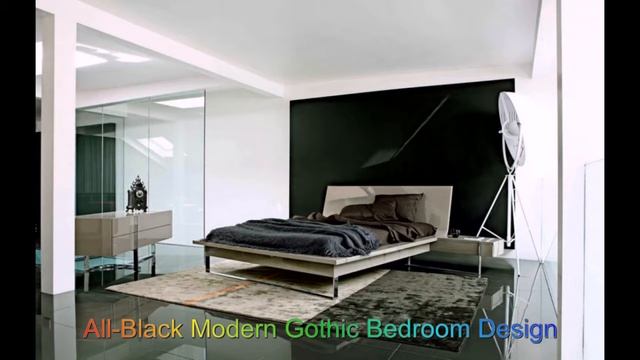 All Black Modern Gothic Bedroom Design смотреть онлайн