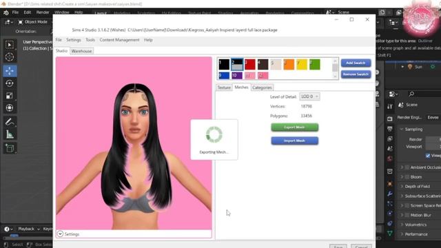 SIMS 4| CAS IN BLENDER - SAIYAN MAKEOVER| CC LINKS IN DESCRIPTION смотреть онлайн