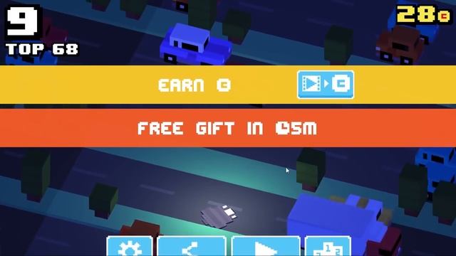Crossy Road [Android] "Барсук-суицидник" с Леммингом и Банзайцем смотреть онлайн