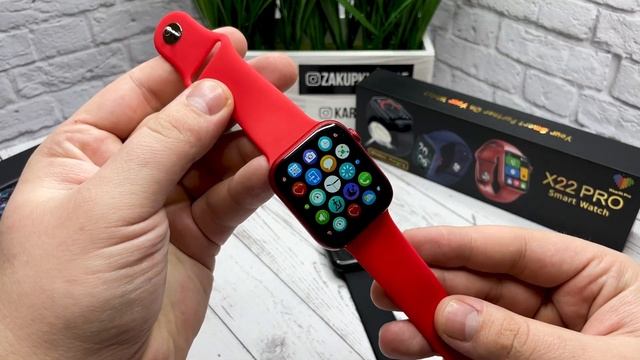 ОБЗОР САМОЙ ЛУЧШЕЙ КОПИИ APPLE WATCH 6 M26 PRO И X22 PRO ИНСТАГРАММ ТОВАРКА 2022 X7 PRO NFC