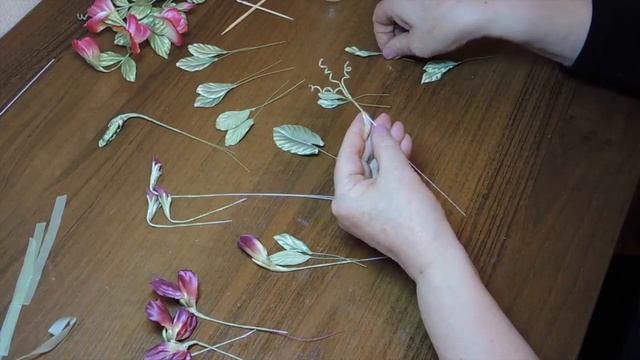 Веточка душистого горошк. Обзор мастер класса смотреть онлайн