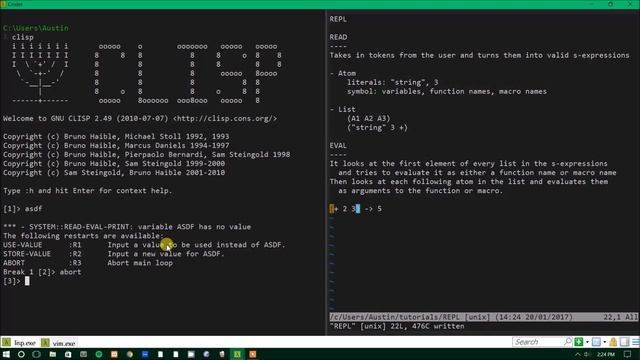 Common Lisp [2] - REPL and List Processing смотреть онлайн