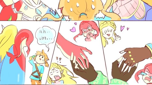 "Mipha vs Zelda" Legend of Zelda Breath of The Wild COMIC DUB смотреть онлайн
