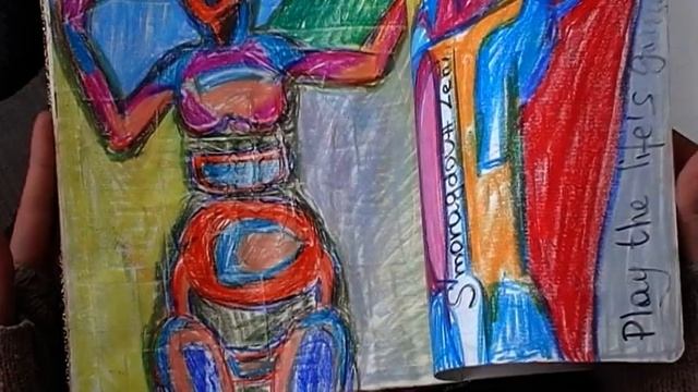 Leni Smoragdova shows her sketchbook | Old video from 20\13 | Everyday drawing | Art diary смотреть онлайн