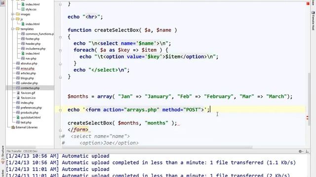 Intro to PHP - Day 9 - Associative arrays and Sticky select boxes. смотреть онлайн