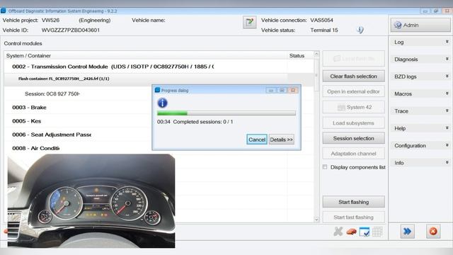 Transmission control unit software update Touareg смотреть онлайн