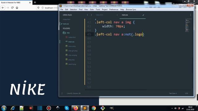 Build A Website For NIKE With HTML & CSS | 30Websites | day 8/30 смотреть онлайн
