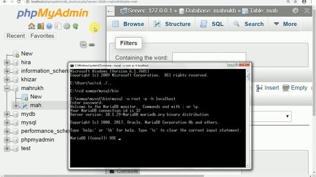 lec # 03 MySql Create Table in Xampp Server & CMD with Query step by step very helpful video & easy смотреть онлайн
