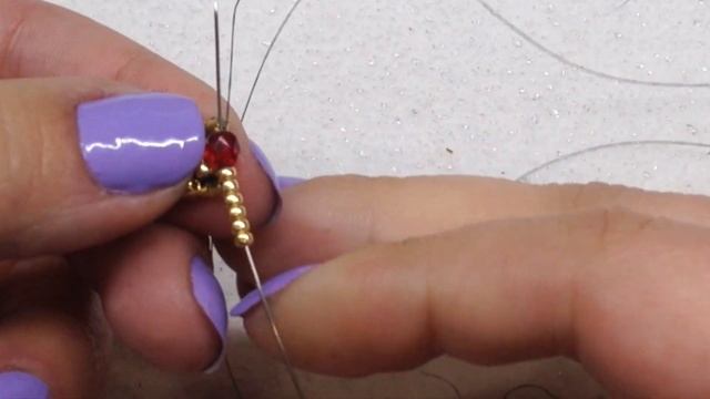 Cascading Cup Chain Beaded Ring Tutorial | 4mm Fire Polish смотреть онлайн