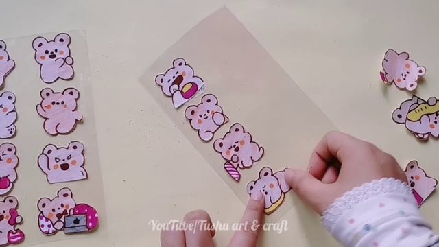 DIY Kawaii Stickers/ How To Make Stickers At Home/ Handmade Stickers /7 Easy Diy Kawaii Stickers